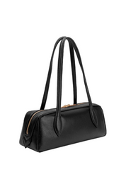 Serafina Black Vegan Leather Shoulder Bag