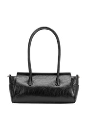 Ruthie Black Vegan Leather Shoulder Bag