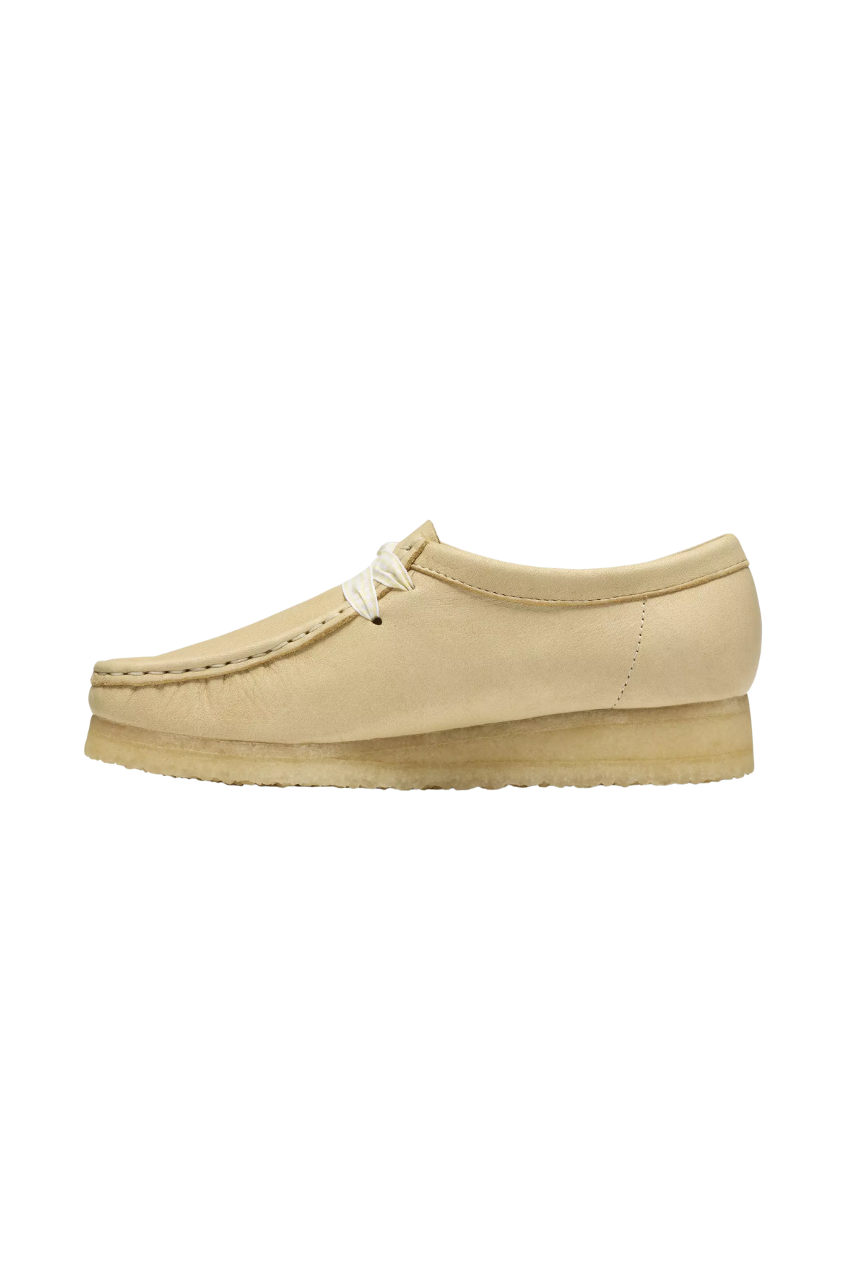 Clarks Wallabee in Pale Yellow Leather