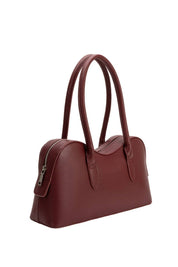 Tilda Burgundy Vegan Shoulder Bag