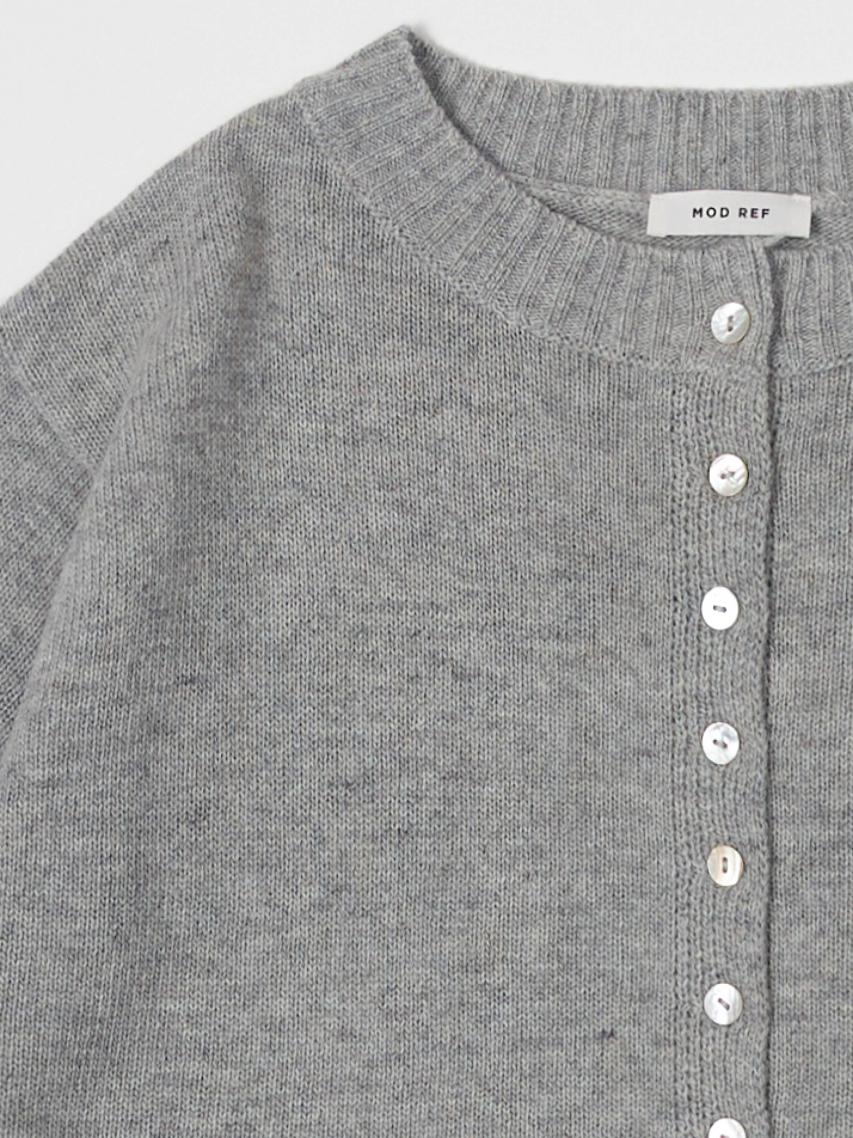Brushed Heather Grey Stacey Cardigan