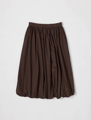 Brown Bella Midi Bubble Skirt