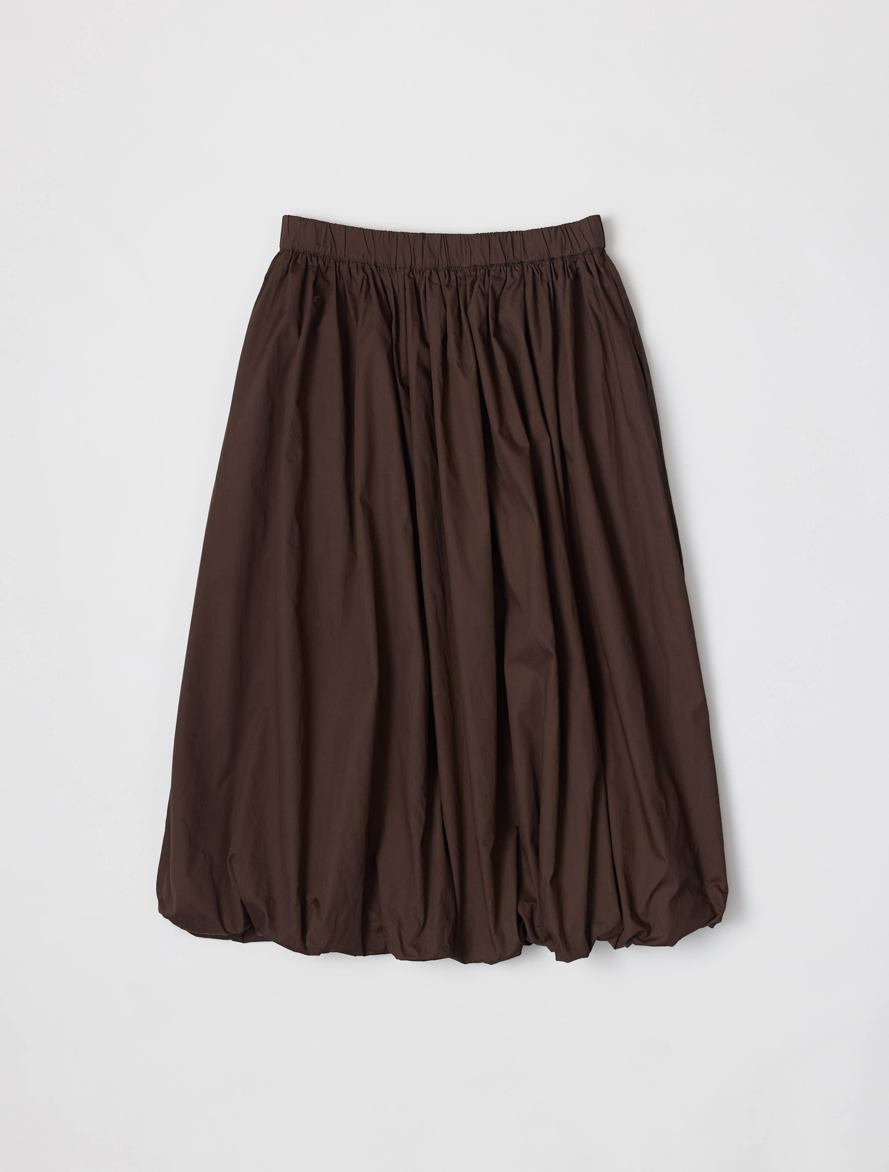 Brown Bella Midi Bubble Skirt