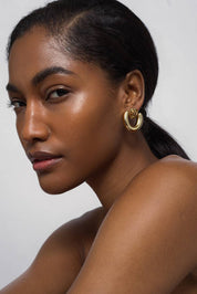 Gold Sabine Statement Earrings