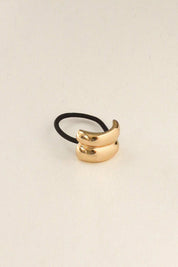 Gold Mini Double Arch Metal Hair Tie