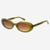 FREYRS Eyewear Mimi Oval Sunglasses - Olive