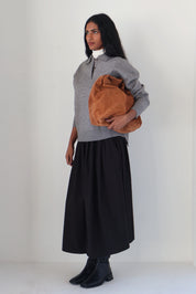 Heather Grey Marlowe Polo Sweater