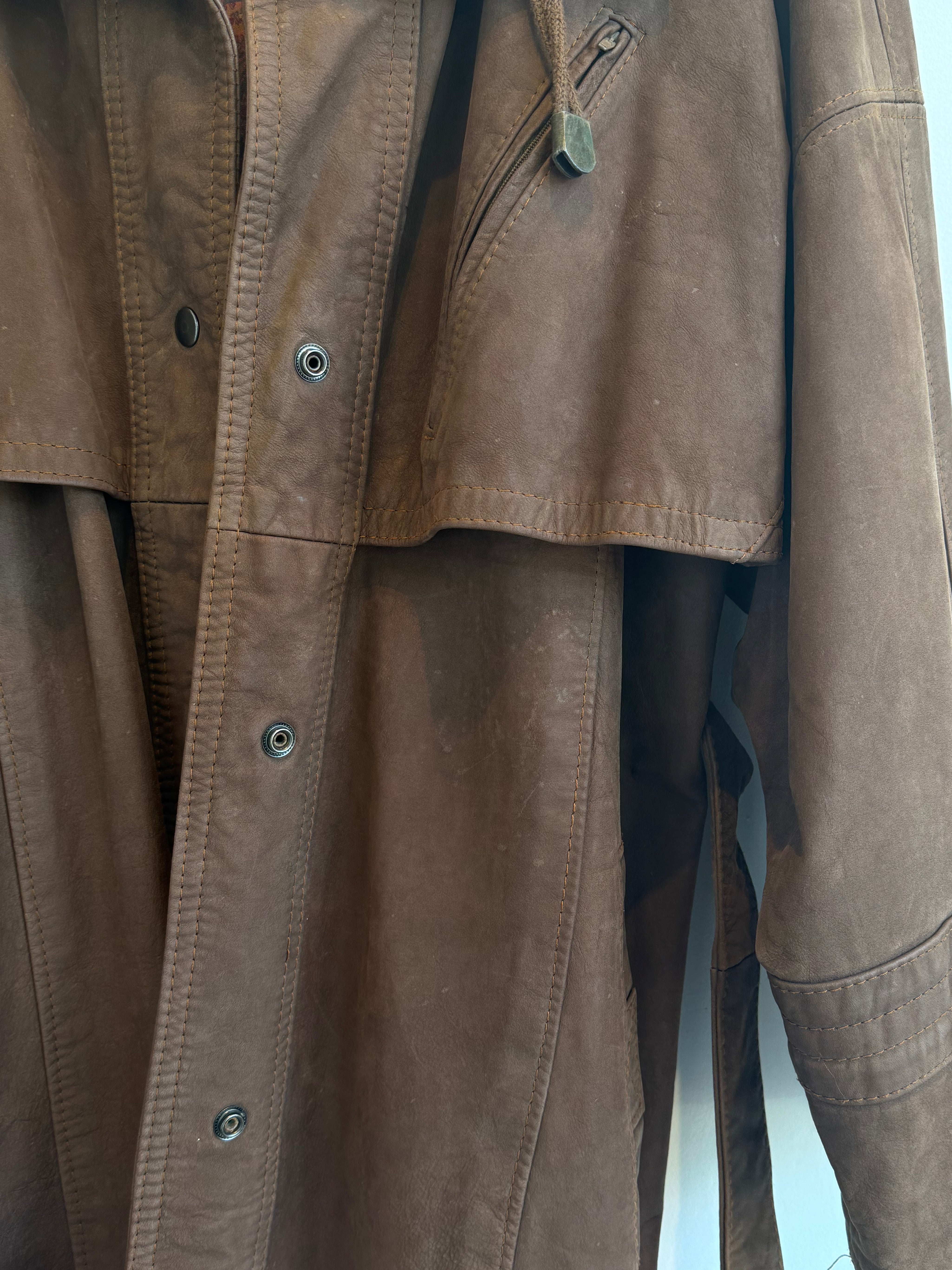 Vintage Brown Leather Jacket