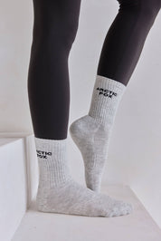 Grey Bamboo Sporty Socks