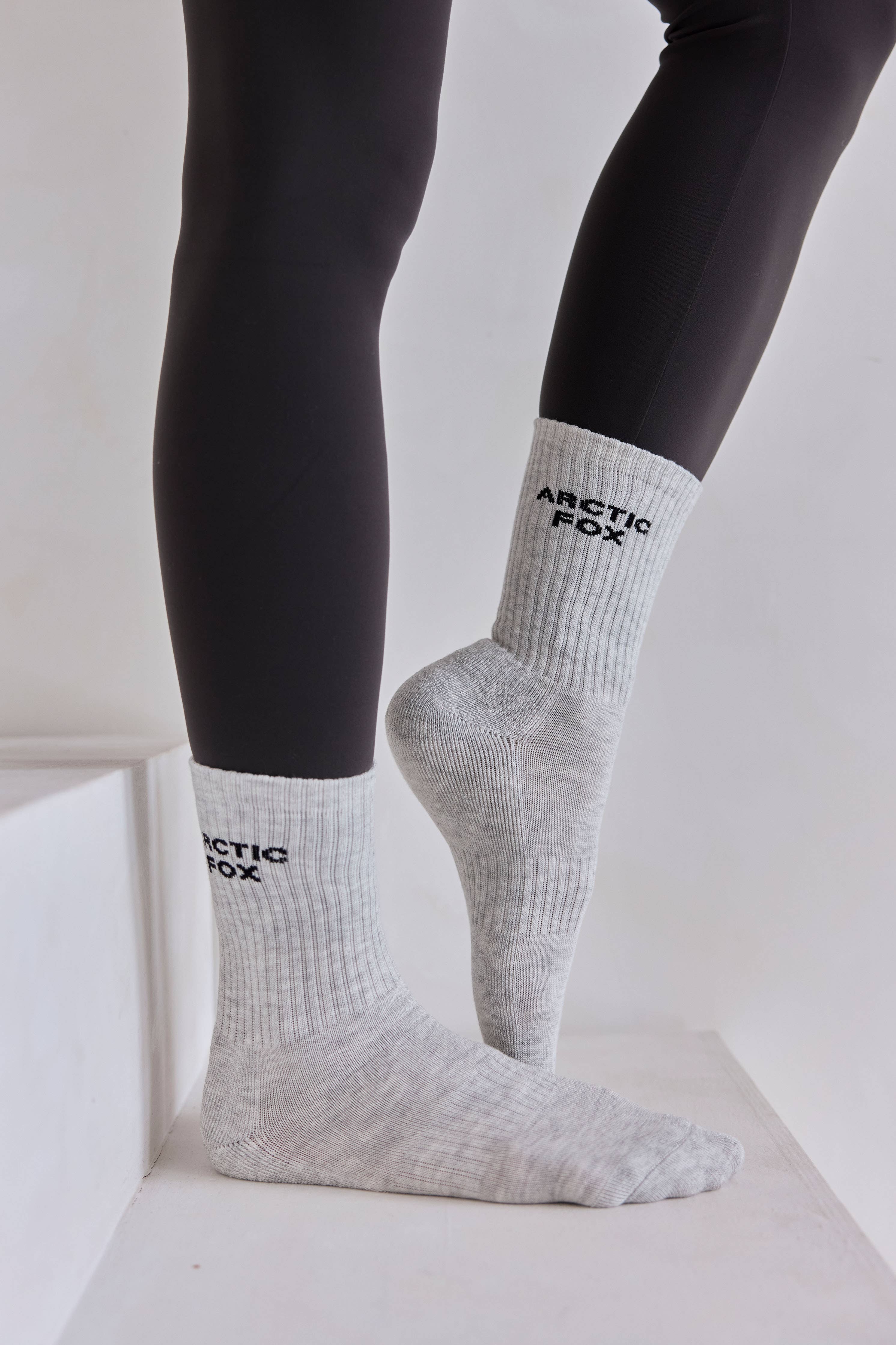 Grey Bamboo Sporty Socks