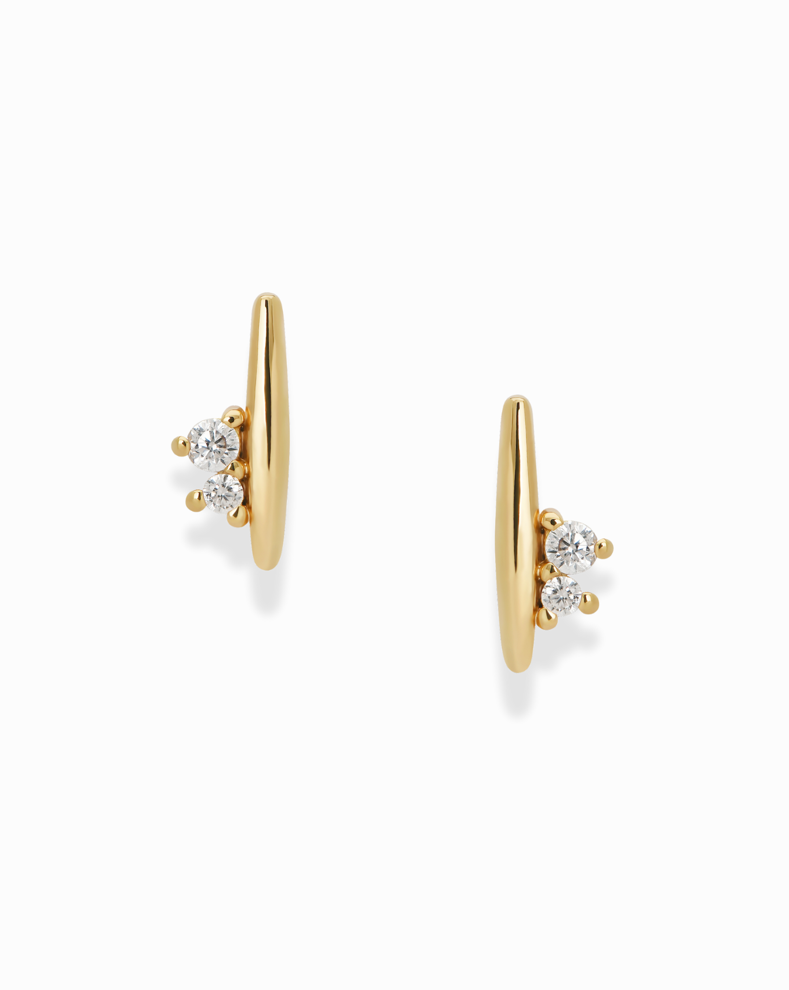 Gold Ida Bar Studs
