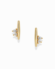 Gold Ida Bar Studs