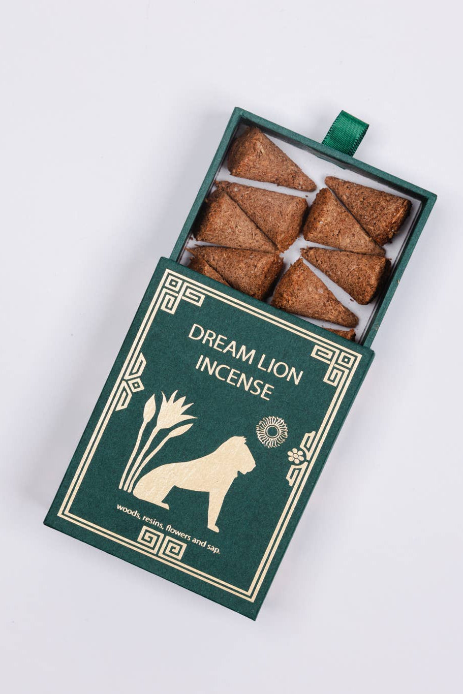 Dream Lion Incense - Mayan Copal + Desert Sage Incense Cones