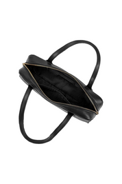 Serafina Black Vegan Leather Shoulder Bag