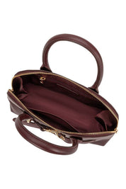 Rue Burgundy Vegan Top Handle Bag