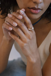 Kara Yoo Sterling Silver Hidden Pearl Ring