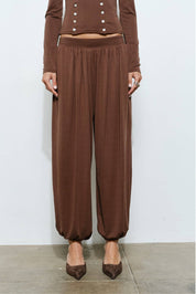 Cassia Brown Balloon Lounge Pant