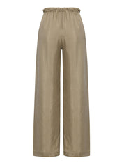 The Handloom Khaki Green Lucid Flow Tie Pants