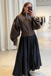 Belle Anna Brown Globo Jacket