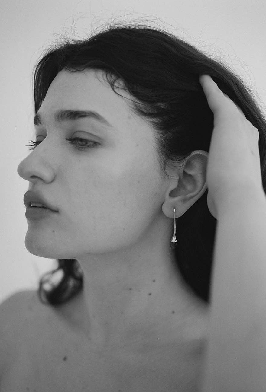 Maslo Collette Silver Tiger's Eye Earring