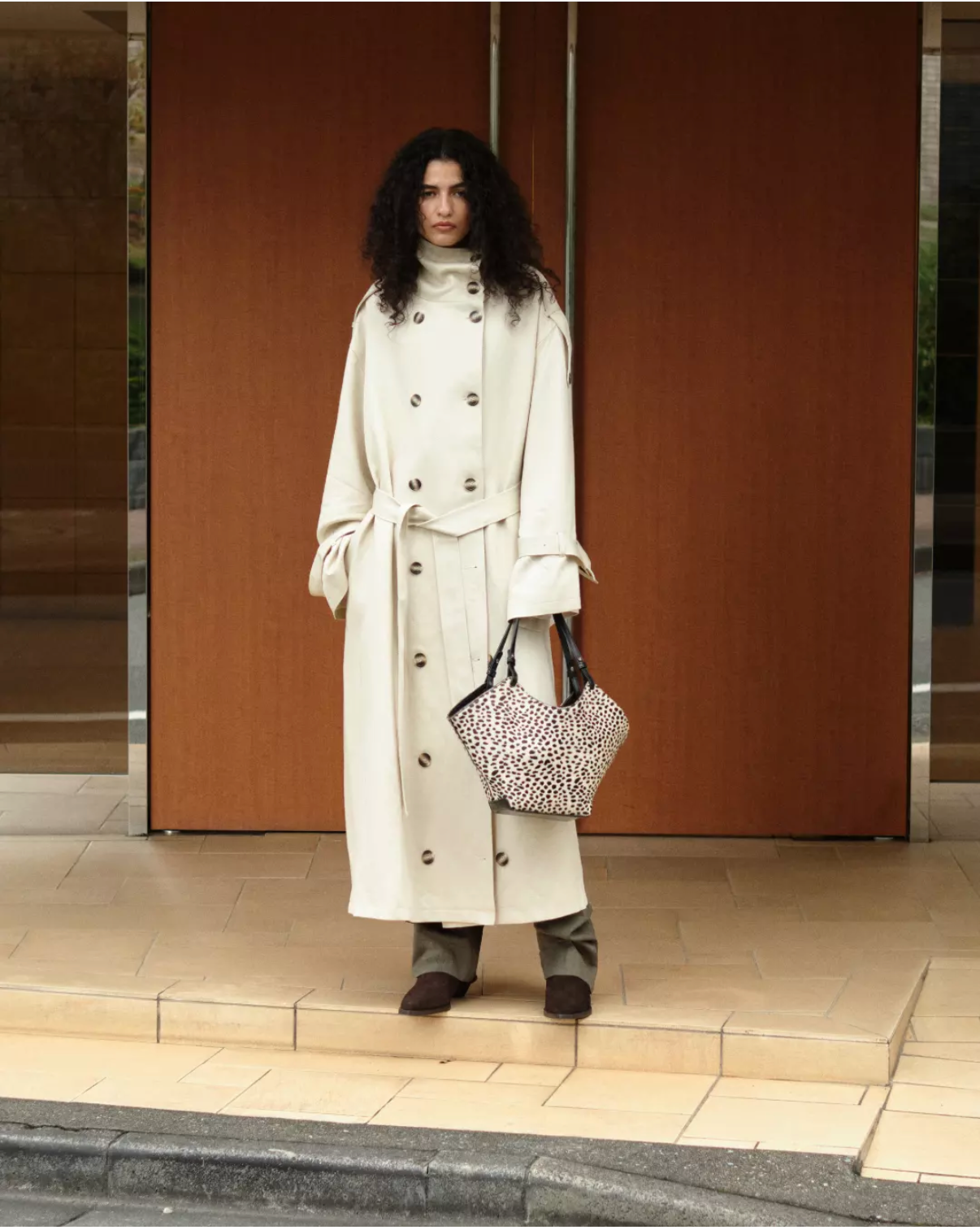 Flattered Dilba Mini Tote Bag Chocolate Dot