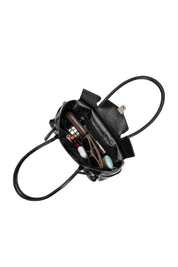 Ruthie Black Vegan Leather Shoulder Bag