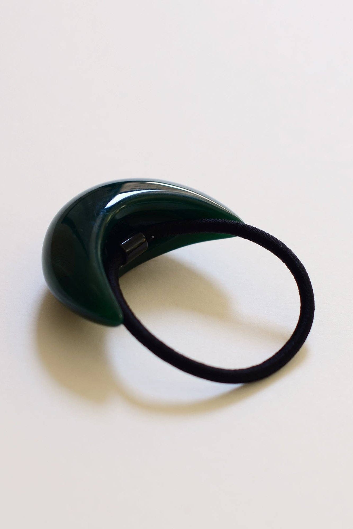 Forest Green Resin Hair Tie