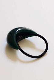 Forest Green Resin Hair Tie