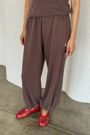 Le Bon Shoppe Chocolate Pointelle Balloon Pants