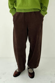 Le Bon Shoppe Brown Soft Corduroy Arc Pants