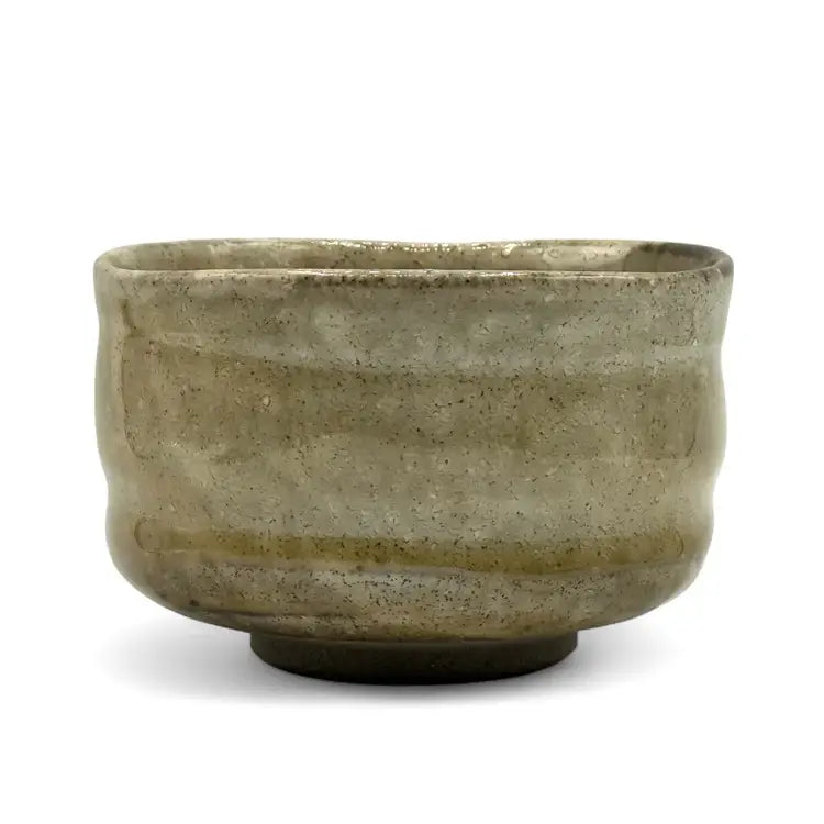 Oyu Yellow Glaze Japanese Matcha Bowl