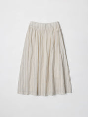 Striped Linen Joanne Midi Skirt