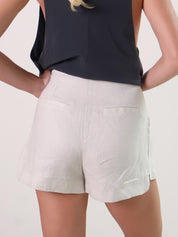 Bone Kerrigan Linen Shorts