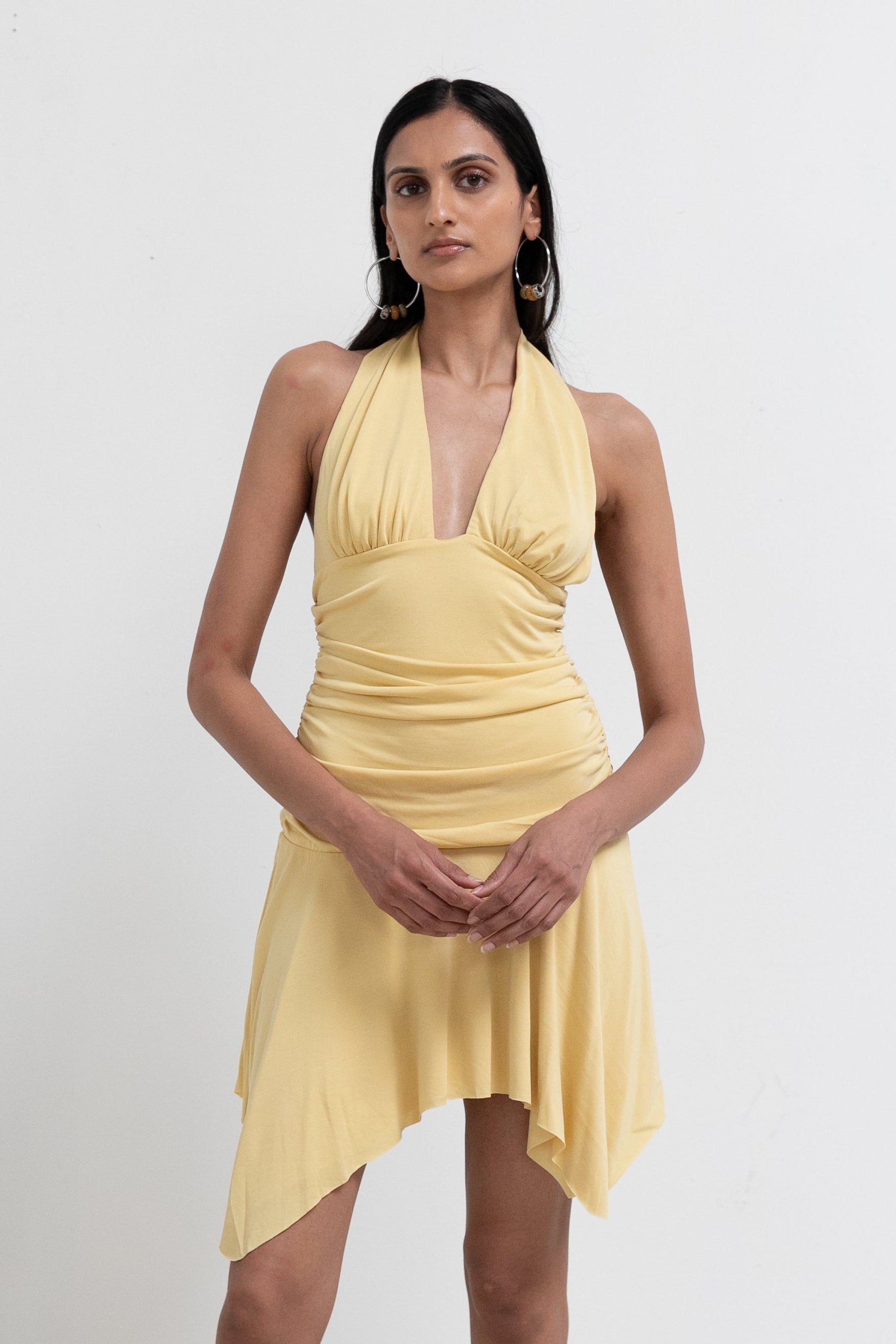 Yellow Halter Luca Dress