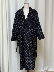 Vintage Saks Fifth Ave Polka Dot Lightweight Trench