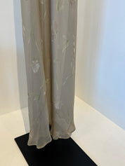 Vintage Express Silk Sheer Floral Maxi Dress