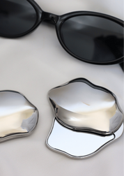 Silver Cloud Compact Mirror