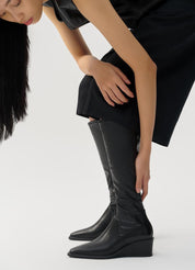 Vagabond Black Aino Tall Boots