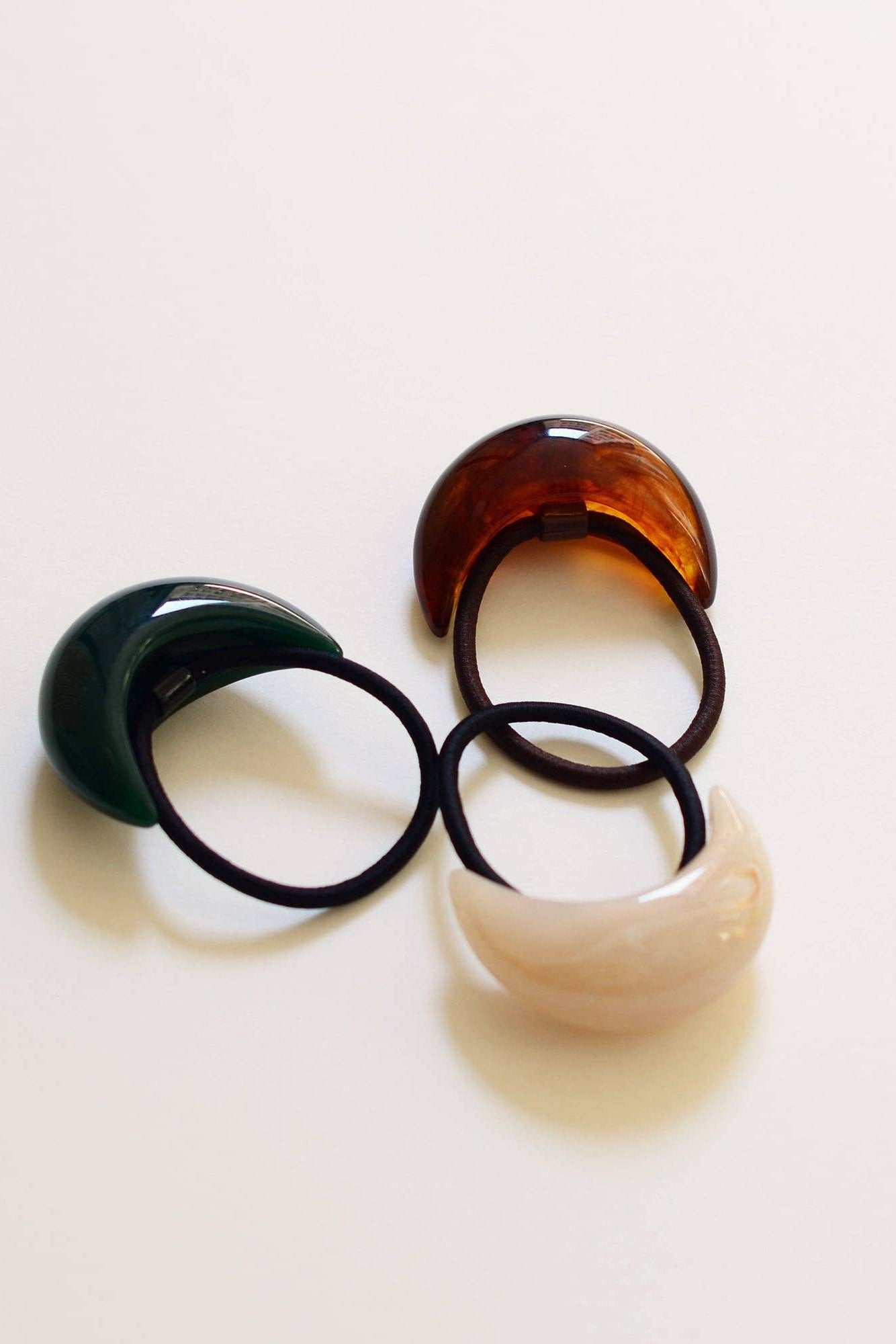 Forest Green Resin Hair Tie