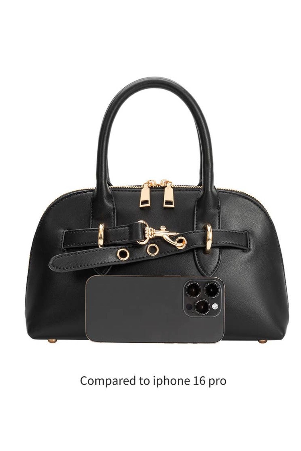 Rue Burgundy Vegan Top Handle Bag