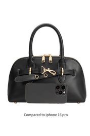 Rue Burgundy Vegan Top Handle Bag