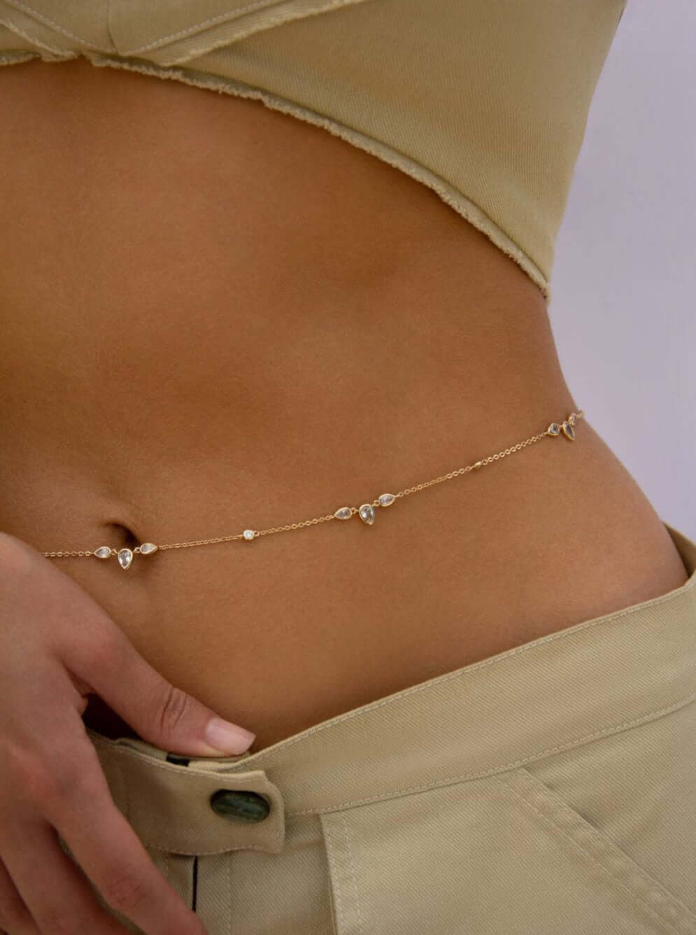 Lili Claspe Gold Aurora Belly Chain