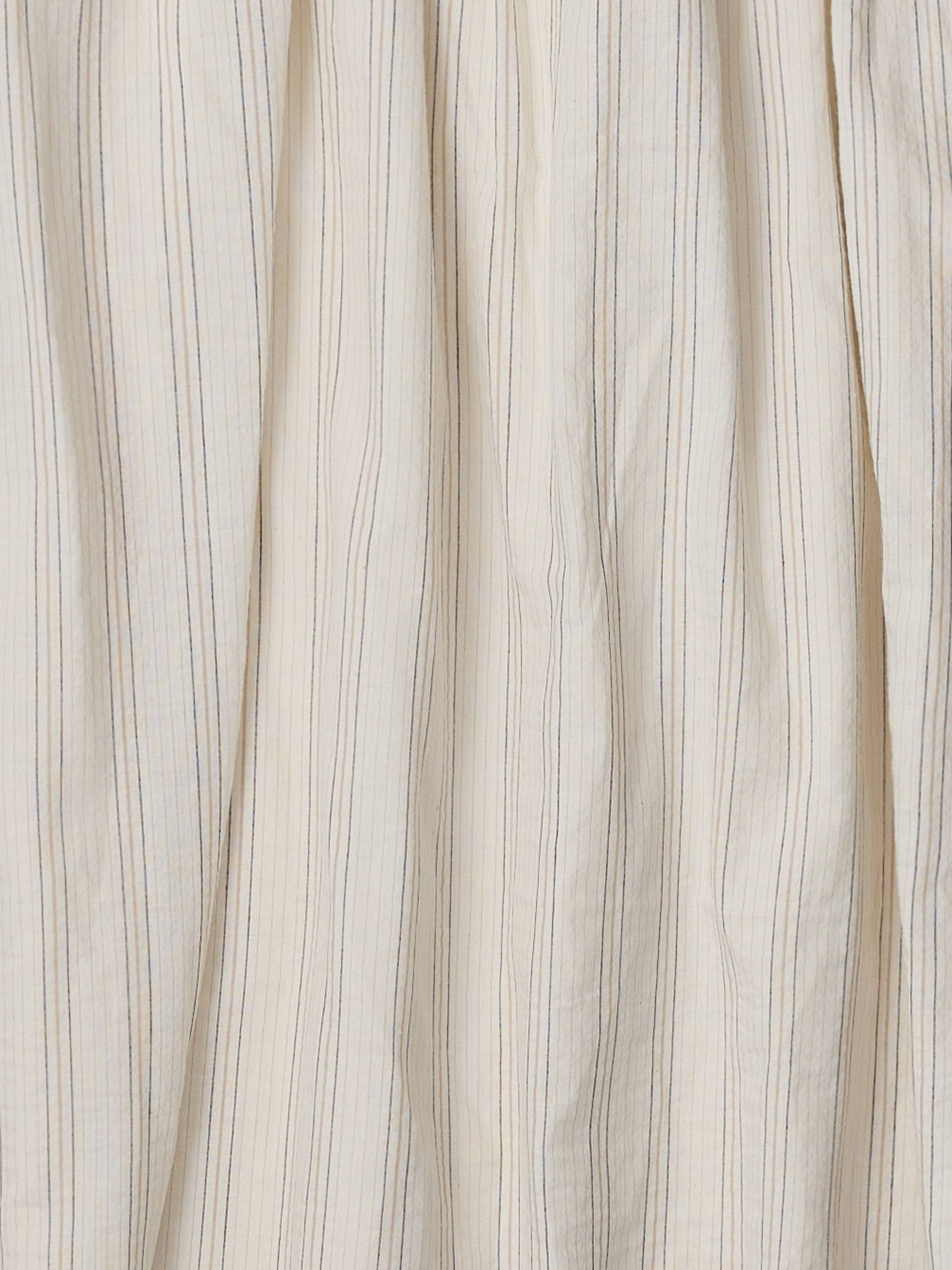 Striped Linen Joanne Midi Skirt