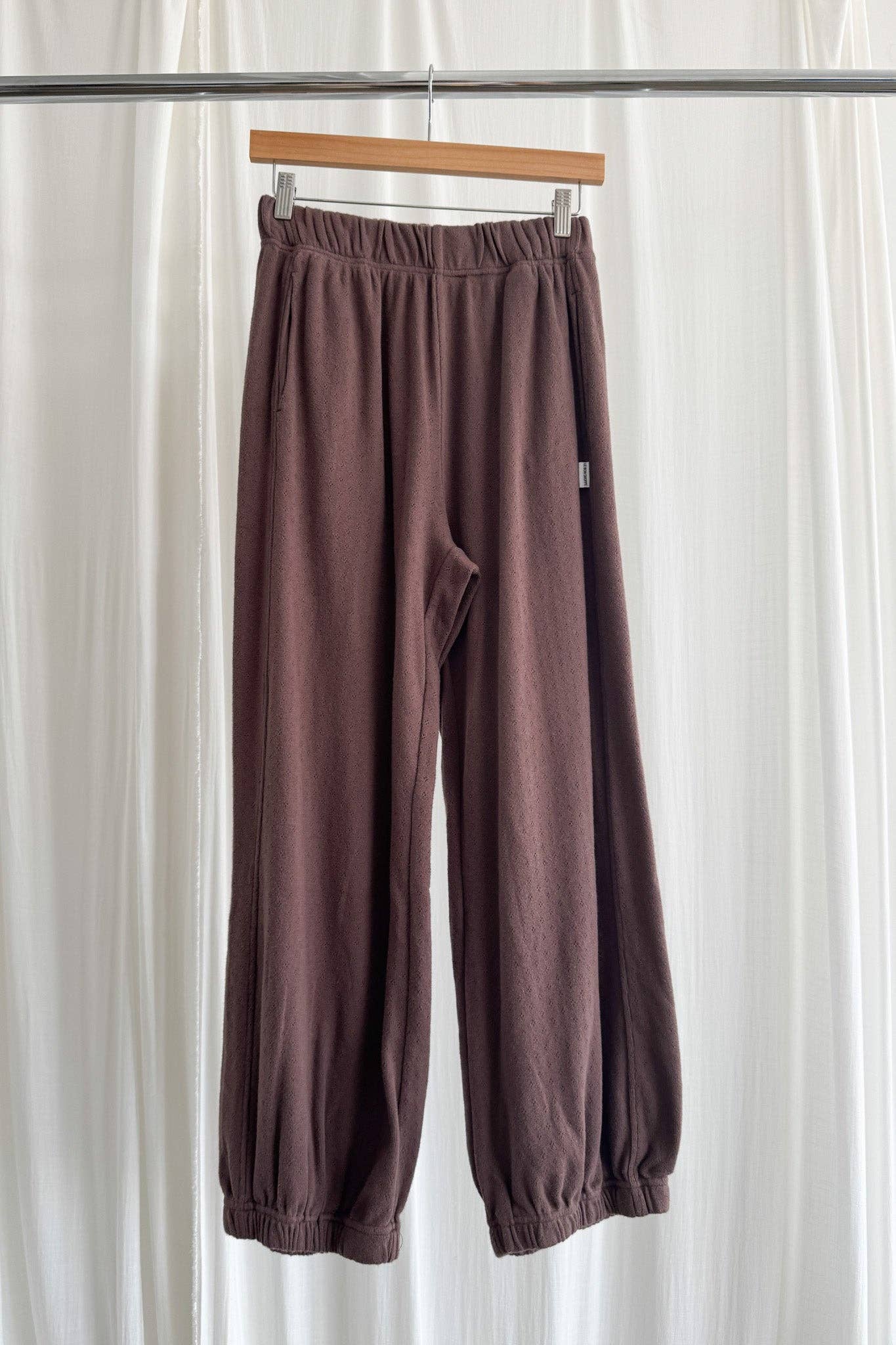 Le Bon Shoppe Chocolate Pointelle Balloon Pants