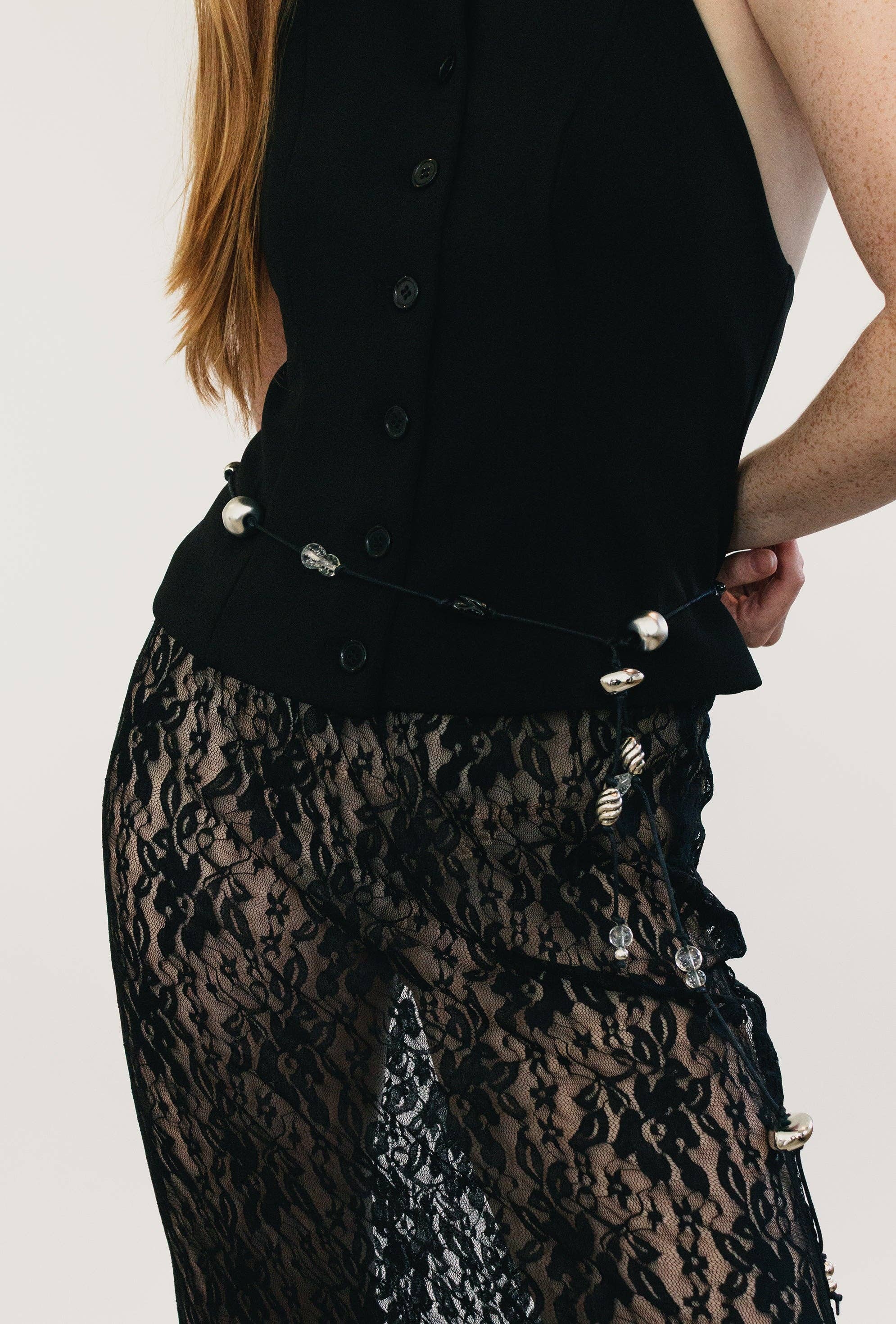 Maslo Vintage Beaded Belt