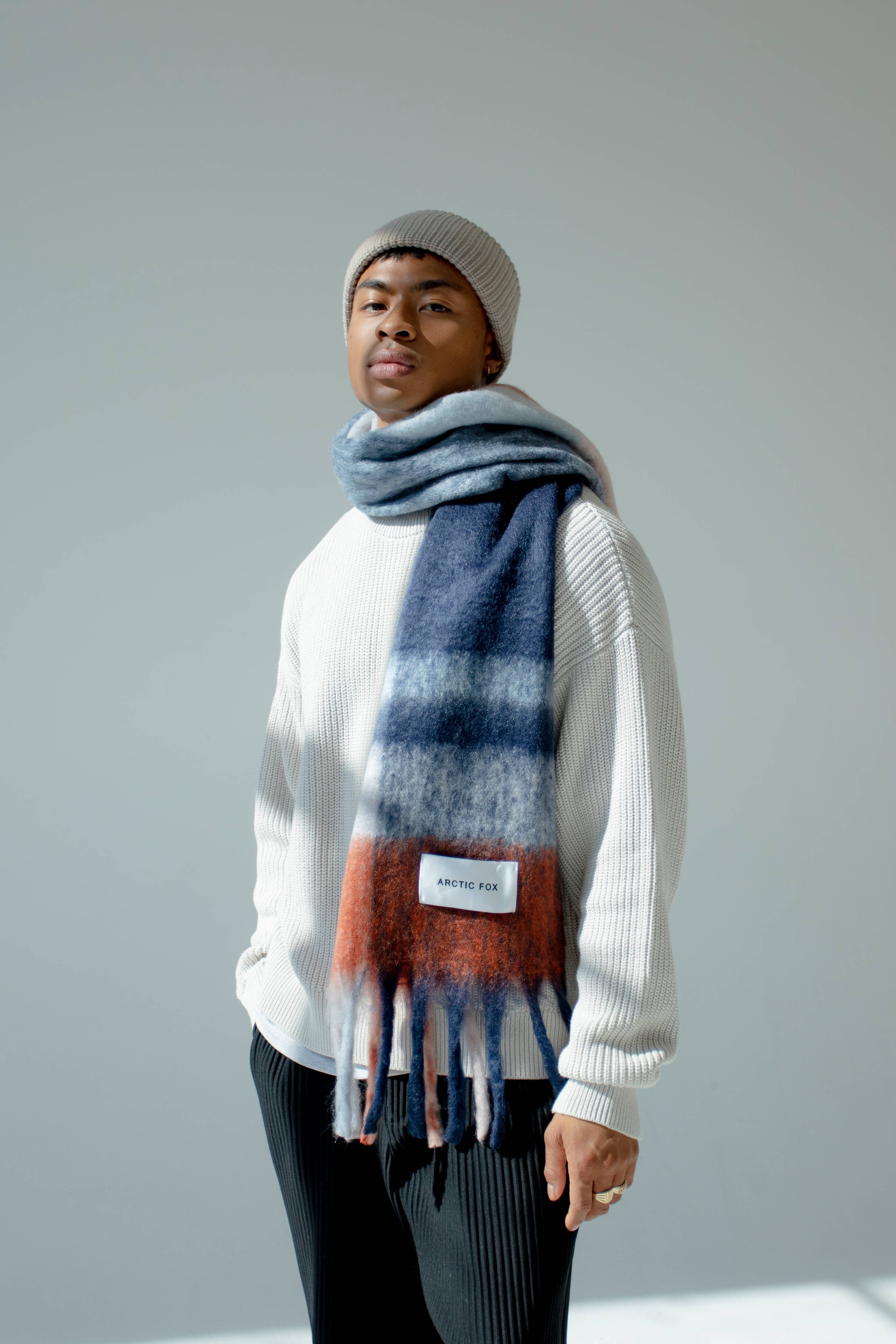 Acne studios cassiar check fashion scarf