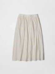 Striped Linen Joanne Midi Skirt