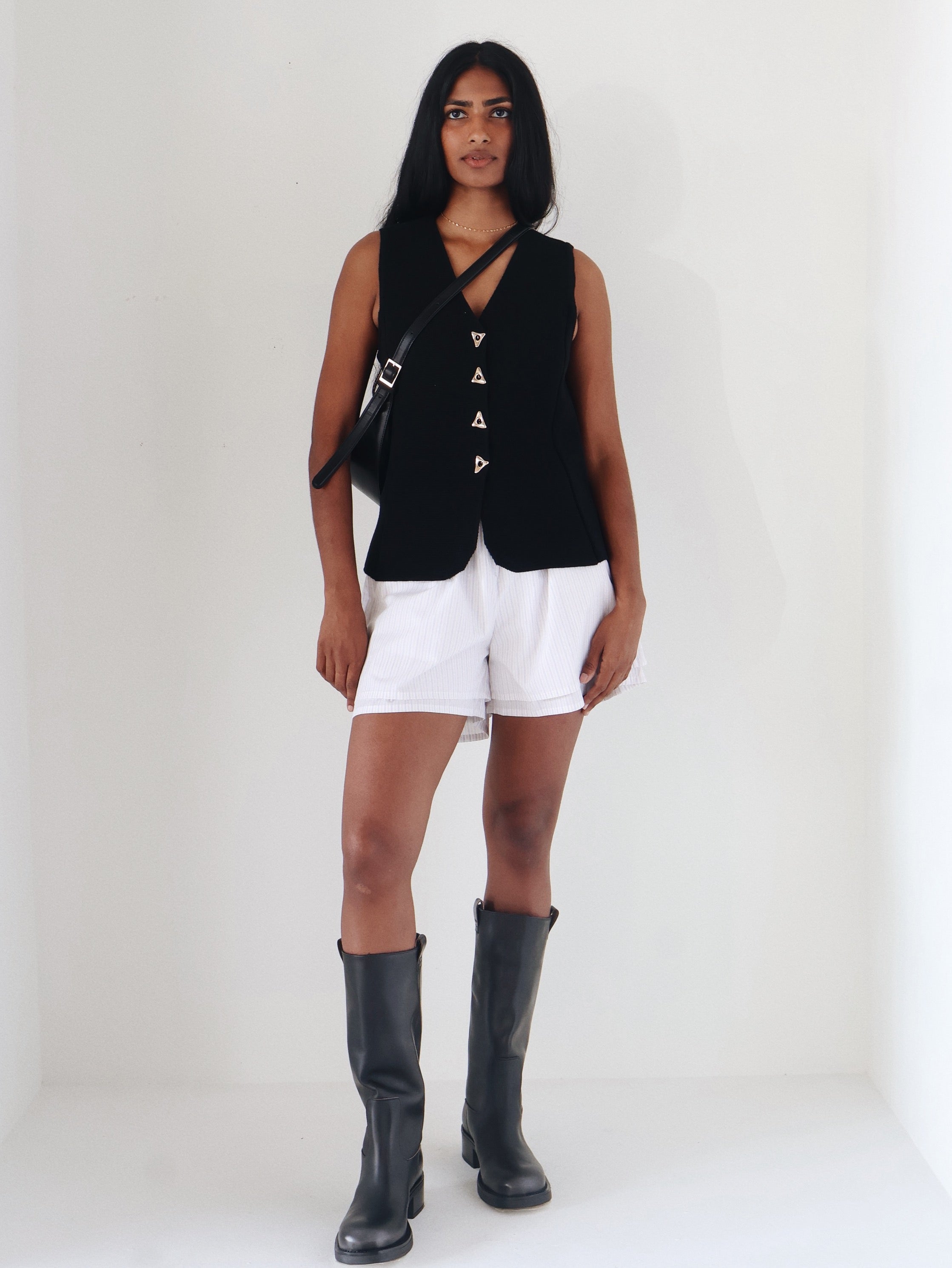 Black Jayce Sweater Vest