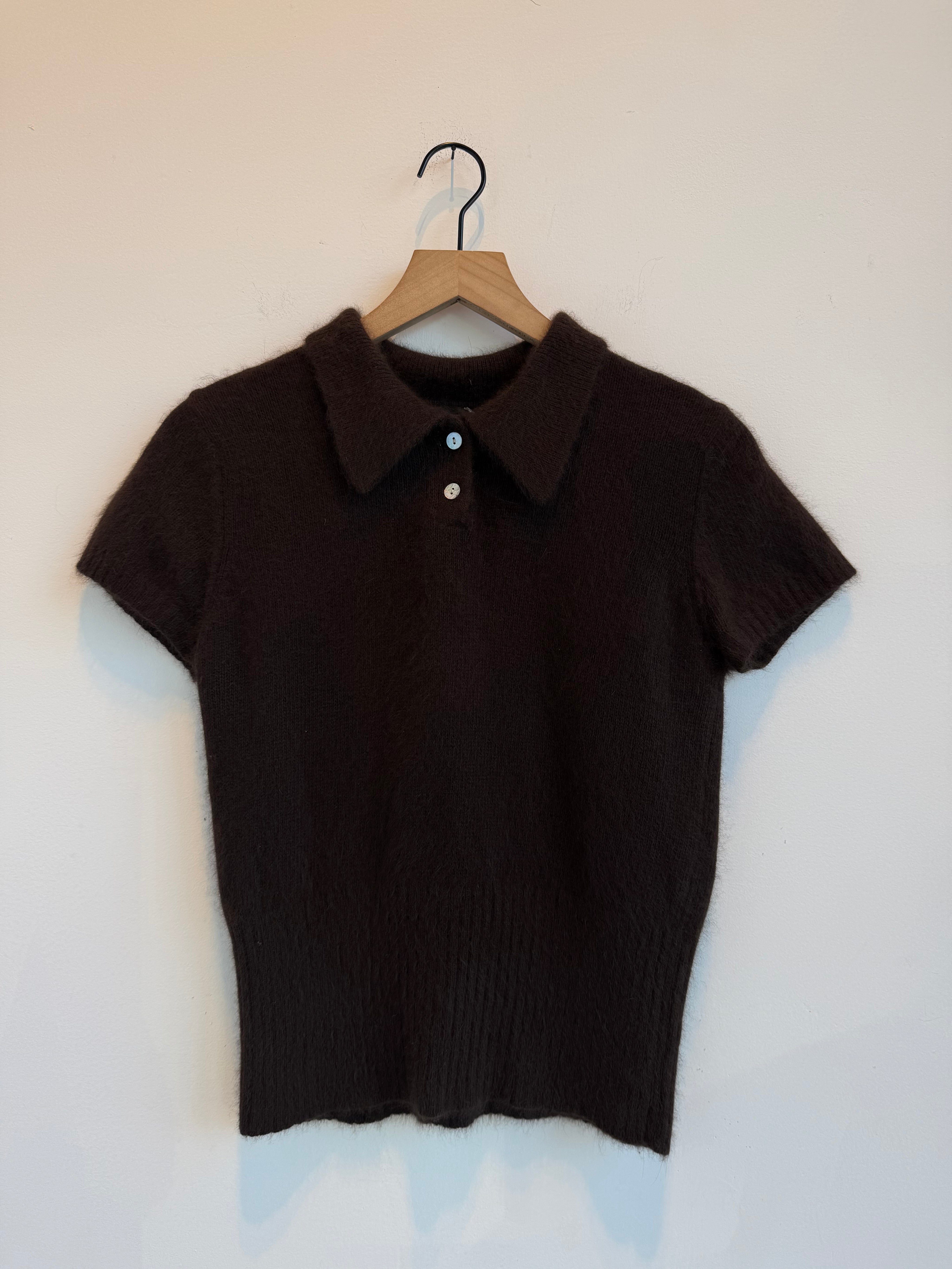 Vintage The Limited Brown Polo Angora