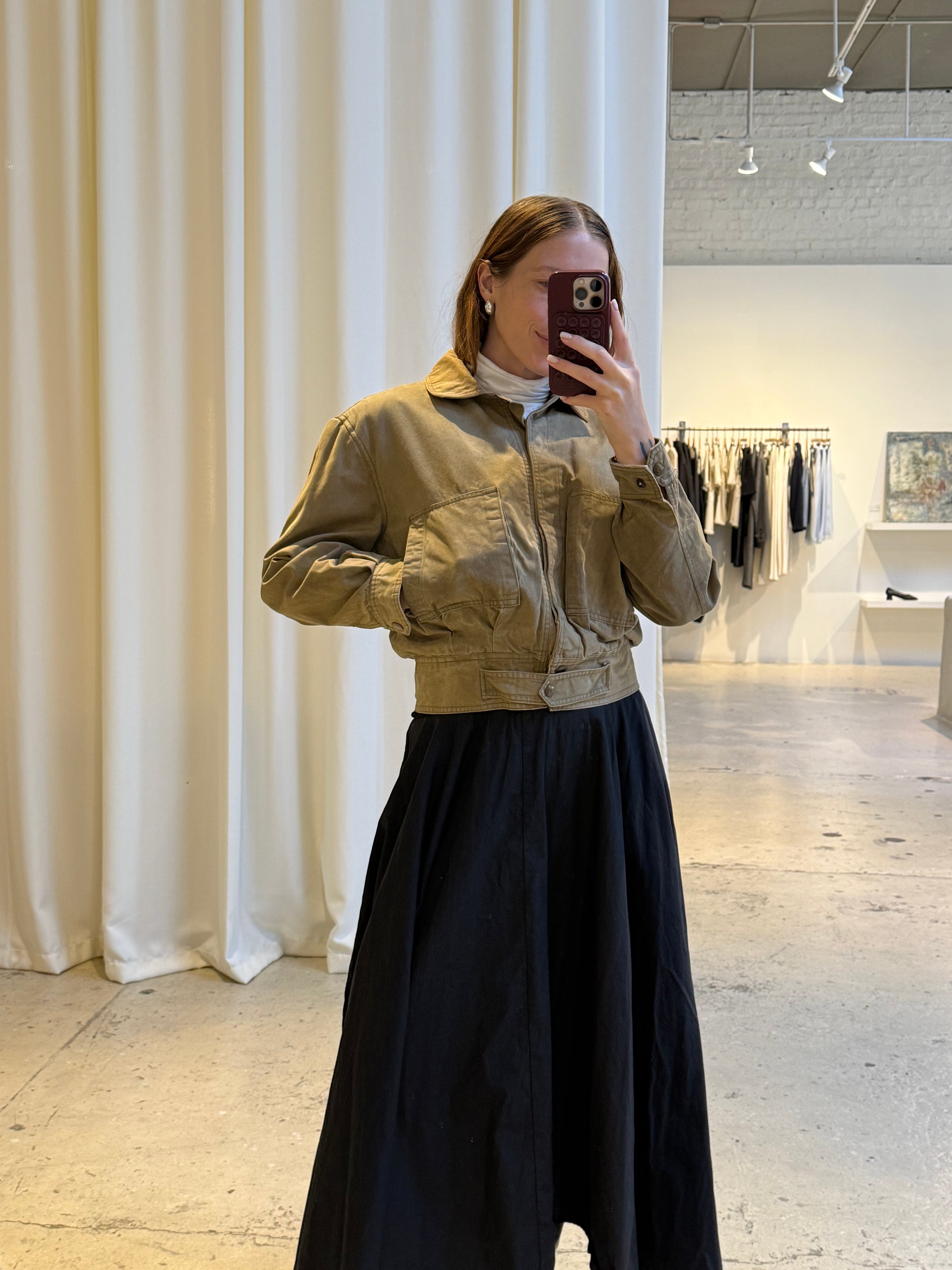 Vintage Bill Blass Cotton Crop Jacket